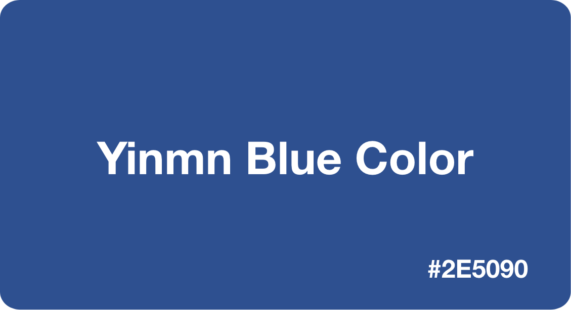Yinmn Blue Color HEX Code 2e5090